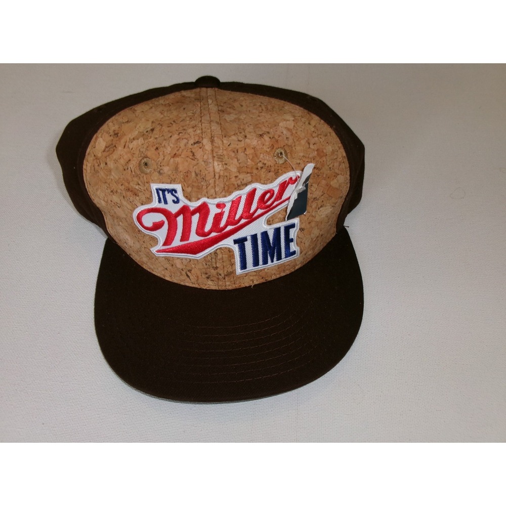 CORK MILLER BEER FISHING SNAPBACK BEACH GOLF Y2K 00S HAT CAP VINTAGE J1
